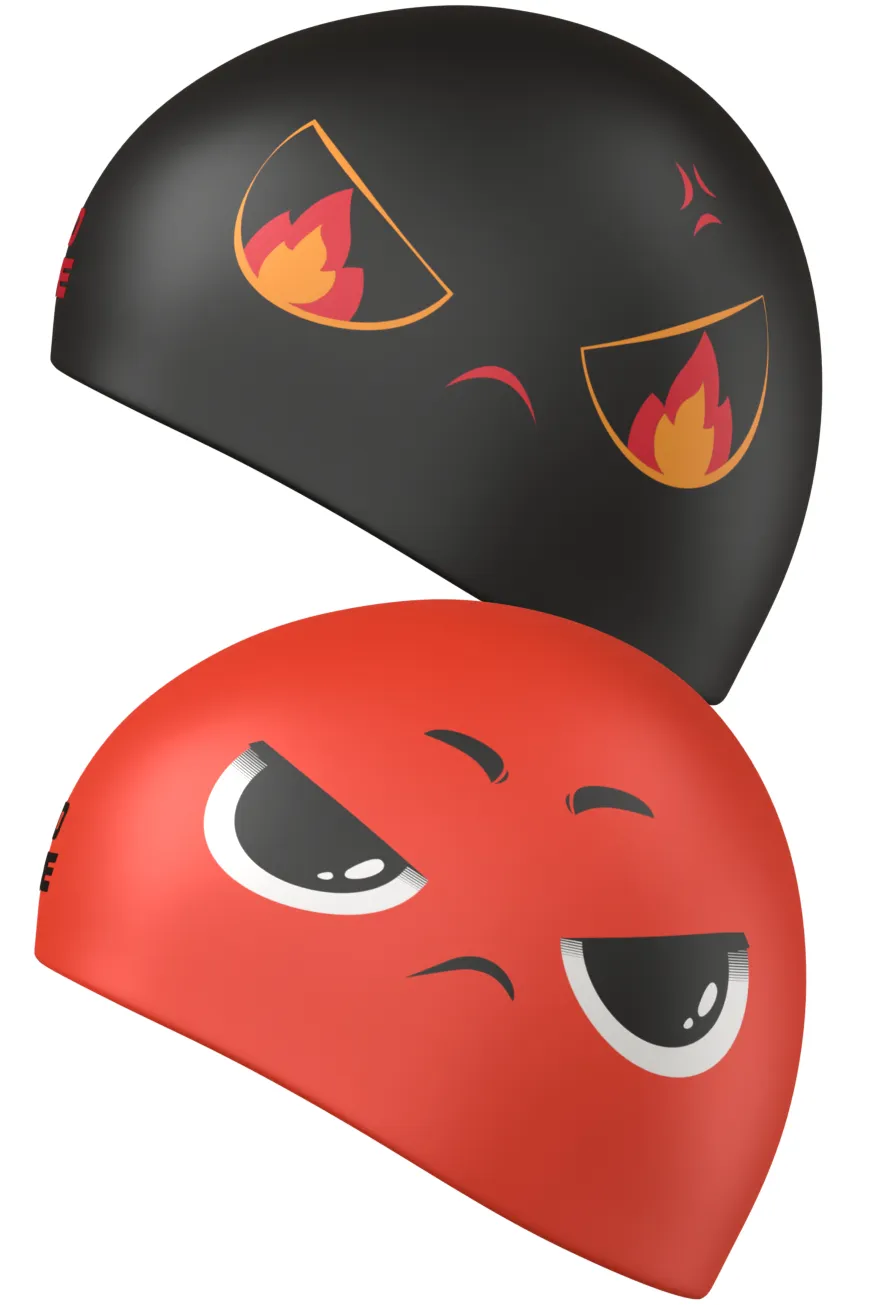 Reverse Angry Swim Cap