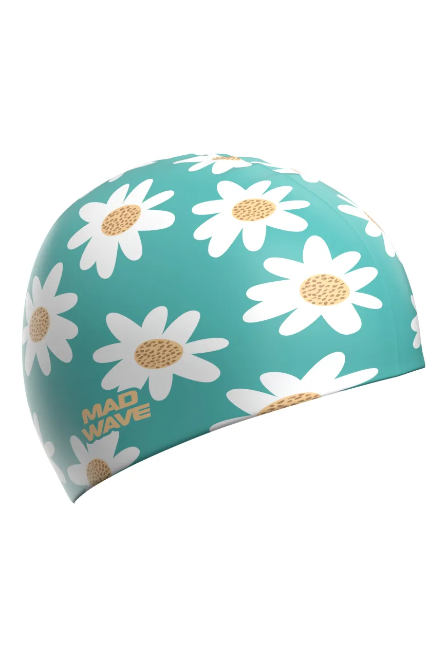 Daisy Silicone Swim Cap